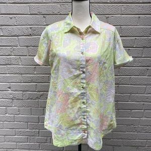 NWOT Free People Hawaiian Shirt Size XS